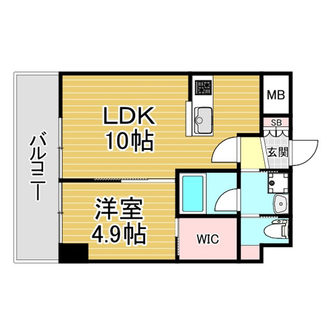 アヴェニール永沢 202|神戸市兵庫区永沢町(神戸高速線新開地駅)のマンション間取 アヴェニール永沢 202|神戸市兵庫区永沢町(神戸高速線新開地駅)のマンション間取