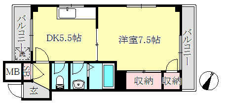 セントラルハイツ国香 302|神戸市中央区国香通(阪急神戸線春日野道駅)のマンション間取 セントラルハイツ国香 302|神戸市中央区国香通(阪急神戸線春日野道駅)のマンション間取