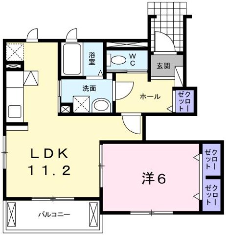 舞子坂ヒルズ 106|神戸市垂水区舞子坂(JR山陽本線舞子駅)のアパート間取 舞子坂ヒルズ 106|神戸市垂水区舞子坂(JR山陽本線舞子駅)のアパート間取