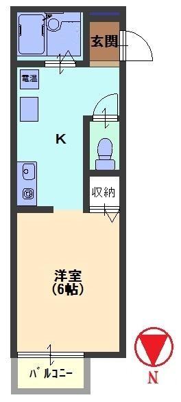 西之町ハイツ B 102号室|神戸市東灘区御影本町(阪神本線御影駅)のアパート間取 西之町ハイツ B 102号室|神戸市東灘区御影本町(阪神本線御影駅)のアパート間取