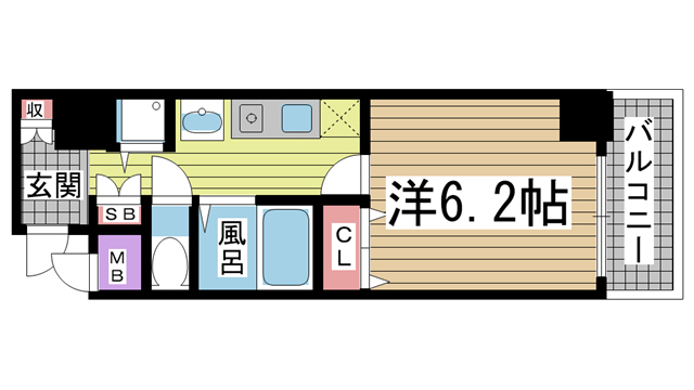 スワンズ神戸三宮イースト 603|神戸市中央区筒井町(JR東海道本線(近畿)灘駅)のマンション間取 スワンズ神戸三宮イースト 603|神戸市中央区筒井町(JR東海道本線(近畿)灘駅)のマンション間取