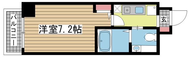 アロハ三宮 705|神戸市中央区旭通(JR東海道本線(近畿)三ノ宮駅)のマンション間取 アロハ三宮 705|神戸市中央区旭通(JR東海道本線(近畿)三ノ宮駅)のマンション間取
