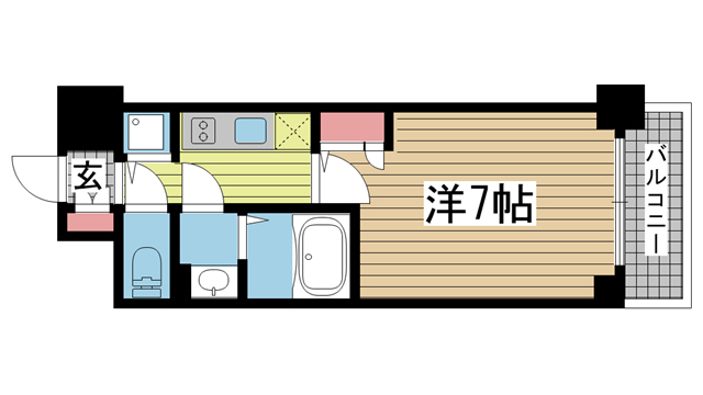 エスリード神戸三宮ラグジェ 902|神戸市中央区磯上通(JR東海道本線(近畿)三ノ宮駅)のマンション間取 エスリード神戸三宮ラグジェ 902|神戸市中央区磯上通(JR東海道本線(近畿)三ノ宮駅)のマンション間取