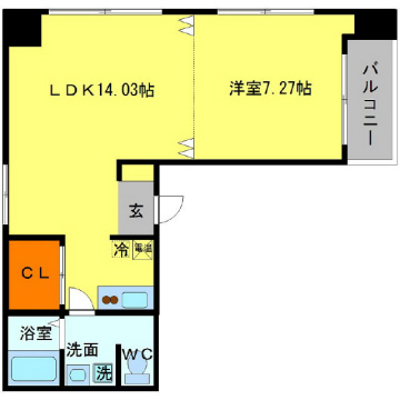 グラン・シーマ 505|神戸市灘区友田町(JR東海道本線(近畿)六甲道駅)のマンション間取 グラン・シーマ 505|神戸市灘区友田町(JR東海道本線(近畿)六甲道駅)のマンション間取