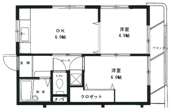 神戸市須磨区大田町の賃貸物件間取画像