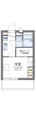 レオパレスル コントワールⅥ 403|神戸市東灘区御影本町(阪神本線御影駅)のマンション間取 レオパレスル コントワールⅥ 403|神戸市東灘区御影本町(阪神本線御影駅)のマンション間取