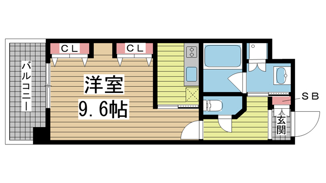 KAISEI新神戸第2WEST 913|神戸市中央区布引町(JR東海道本線(近畿)三ノ宮駅)のマンション間取 KAISEI新神戸第2WEST 913|神戸市中央区布引町(JR東海道本線(近畿)三ノ宮駅)のマンション間取