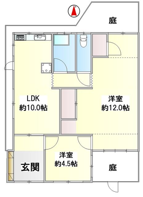 神戸市須磨区大手町の賃貸物件間取画像