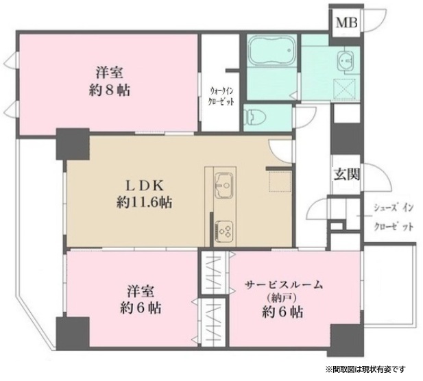 神戸市中央区下山手通の賃貸物件間取画像
