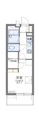 レオパレス都賀川 402|神戸市灘区篠原南町(阪急神戸線六甲駅)のマンション間取 レオパレス都賀川 402|神戸市灘区篠原南町(阪急神戸線六甲駅)のマンション間取