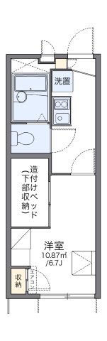 レオパレス野崎通C 102|神戸市中央区野崎通(JR東海道本線(近畿)灘駅)のアパート間取 レオパレス野崎通C 102|神戸市中央区野崎通(JR東海道本線(近畿)灘駅)のアパート間取