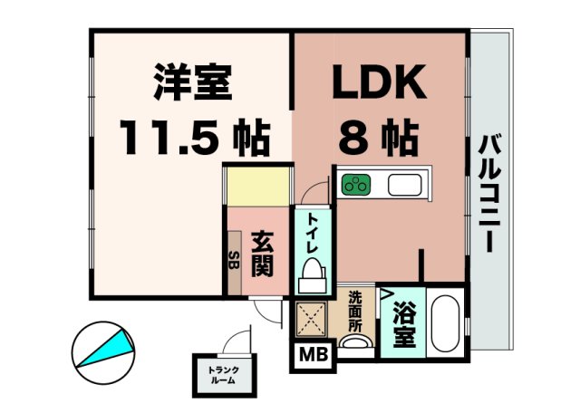 サンモール福田 501|神戸市垂水区福田(神戸市営地下鉄線名谷駅)のマンション間取 サンモール福田 501|神戸市垂水区福田(神戸市営地下鉄線名谷駅)のマンション間取