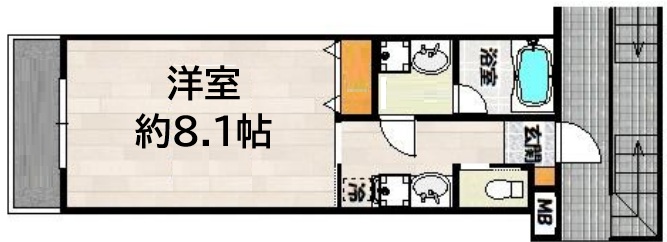ワコーレヴィアーノ神戸片山町1丁目 102|神戸市長田区片山町(神戸高速線高速長田駅)のマンション間取 ワコーレヴィアーノ神戸片山町1丁目 102|神戸市長田区片山町(神戸高速線高速長田駅)のマンション間取