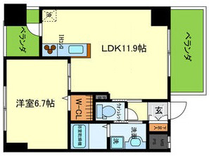 神戸市灘区灘北通の賃貸物件間取画像