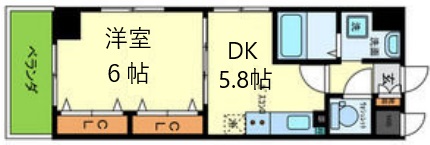 エスペランサ御影Ⅱ 611|神戸市東灘区御影中町(JR東海道本線(近畿)住吉駅)のマンション間取 エスペランサ御影Ⅱ 611|神戸市東灘区御影中町(JR東海道本線(近畿)住吉駅)のマンション間取