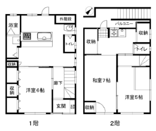 神戸市兵庫区菊水町の賃貸物件間取画像