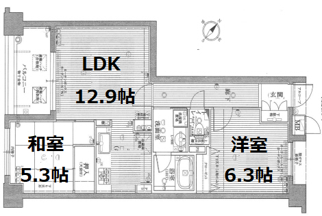 エフ・コート神戸中山手通 202|神戸市中央区中山手通(JR東海道本線(近畿)元町駅)のマンション間取 エフ・コート神戸中山手通 202|神戸市中央区中山手通(JR東海道本線(近畿)元町駅)のマンション間取