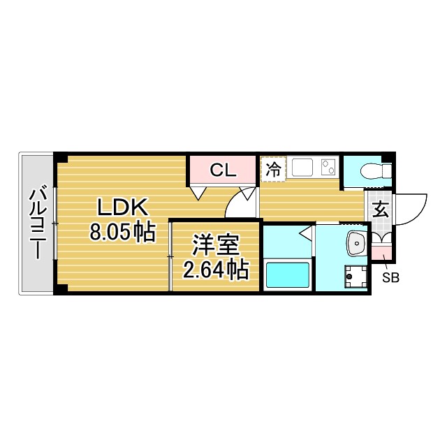V-ルネサンス大塚町 103|神戸市長田区大塚町(神戸市営地下鉄線長田駅)のマンション間取 V-ルネサンス大塚町 103|神戸市長田区大塚町(神戸市営地下鉄線長田駅)のマンション間取