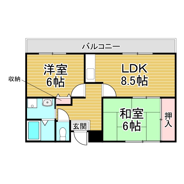 アイマンション長尾町 301|神戸市長田区長尾町(山陽電鉄線板宿駅)のマンション間取 アイマンション長尾町 301|神戸市長田区長尾町(山陽電鉄線板宿駅)のマンション間取