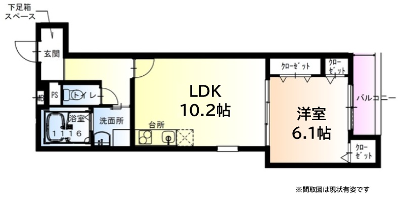 フジパレス御影本町 101|神戸市東灘区御影本町(阪神本線御影駅)のアパート間取 フジパレス御影本町 101|神戸市東灘区御影本町(阪神本線御影駅)のアパート間取
