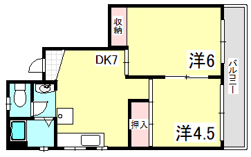 カナヤマンション 三信 302|神戸市長田区長楽町(JR山陽本線鷹取駅)のマンション間取 カナヤマンション 三信 302|神戸市長田区長楽町(JR山陽本線鷹取駅)のマンション間取