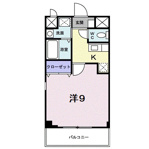 神戸市東灘区岡本の賃貸物件間取画像