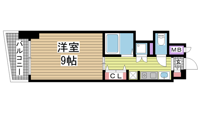 神戸市中央区元町通の賃貸物件間取画像