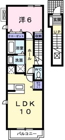 フラン カルム 204|神戸市垂水区東垂水(山陽電鉄線滝の茶屋駅)のアパート間取 フラン カルム 204|神戸市垂水区東垂水(山陽電鉄線滝の茶屋駅)のアパート間取