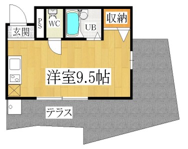 神戸市垂水区城が山の賃貸物件間取画像