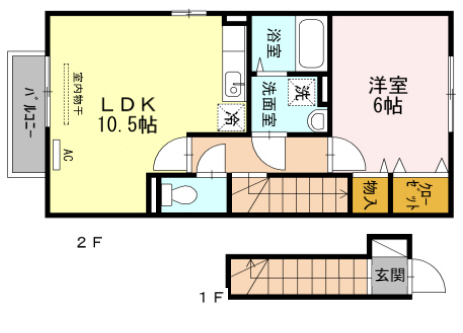 神戸市東灘区住吉東町の賃貸物件間取画像