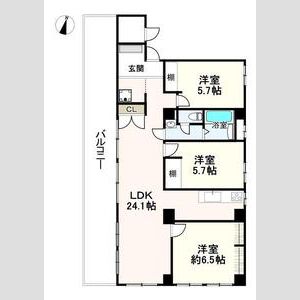 北野ガーデンヴィラ 401|神戸市中央区北野町(JR東海道本線(近畿)三ノ宮駅)のマンション間取 北野ガーデンヴィラ 401|神戸市中央区北野町(JR東海道本線(近畿)三ノ宮駅)のマンション間取