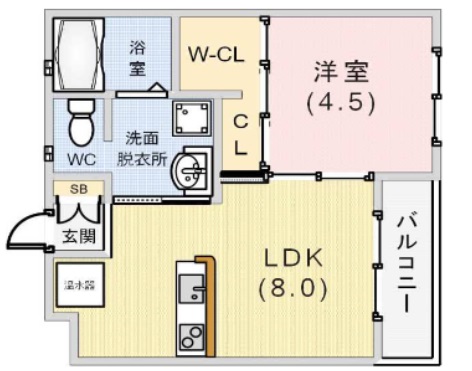 ヴィアーレ南町 202|神戸市北区鈴蘭台南町(神戸電鉄有馬線鈴蘭台駅)のアパート間取 ヴィアーレ南町 202|神戸市北区鈴蘭台南町(神戸電鉄有馬線鈴蘭台駅)のアパート間取