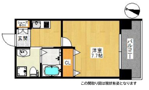 神戸市灘区記田町の賃貸物件間取画像