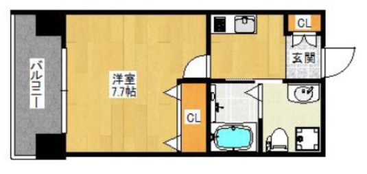 神戸市灘区記田町の賃貸物件間取画像
