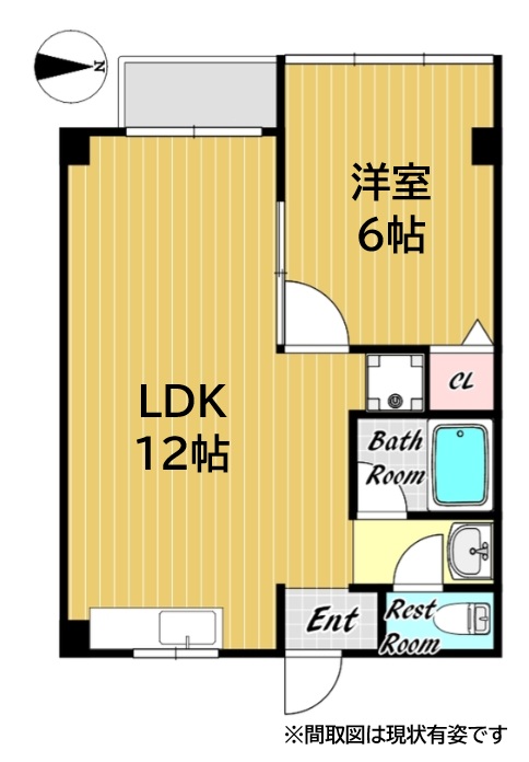 メープル御影中町 402|神戸市東灘区御影中町(阪神本線御影駅)のマンション間取 メープル御影中町 402|神戸市東灘区御影中町(阪神本線御影駅)のマンション間取