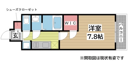 神戸市兵庫区東柳原町の賃貸物件間取画像