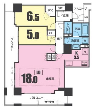 ザ・レジデンス神戸元町通 1101|神戸市中央区元町通(JR東海道本線(近畿)神戸駅)のマンション間取 ザ・レジデンス神戸元町通 1101|神戸市中央区元町通(JR東海道本線(近畿)神戸駅)のマンション間取