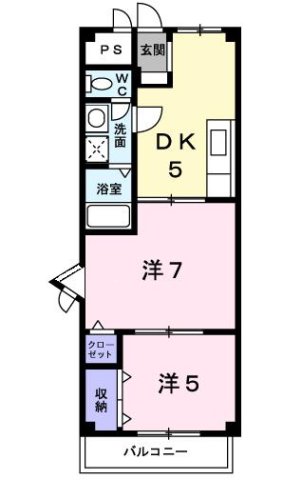 アーバンリバブル 407|神戸市西区北別府(神戸市営地下鉄線伊川谷駅)のマンション間取 アーバンリバブル 407|神戸市西区北別府(神戸市営地下鉄線伊川谷駅)のマンション間取