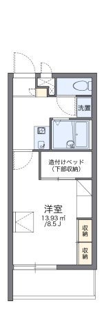 神戸市兵庫区島上町の賃貸物件間取画像
