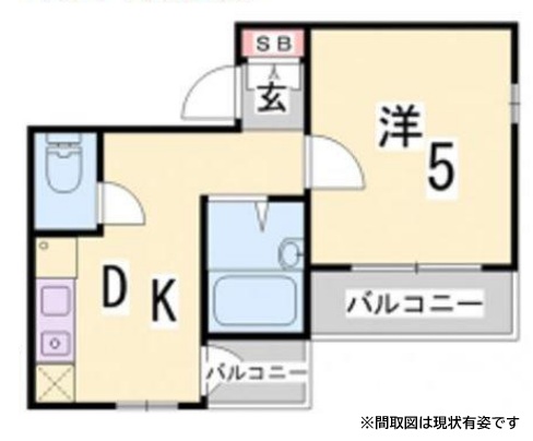 神戸市東灘区魚崎南町の賃貸物件間取画像