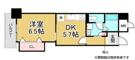 神戸市兵庫区下沢通の賃貸物件間取画像