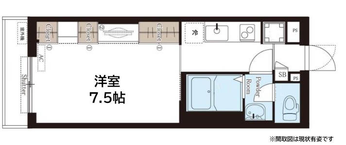 神戸市兵庫区駅南通の賃貸物件間取画像