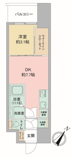 神戸市中央区中町通の賃貸物件間取画像