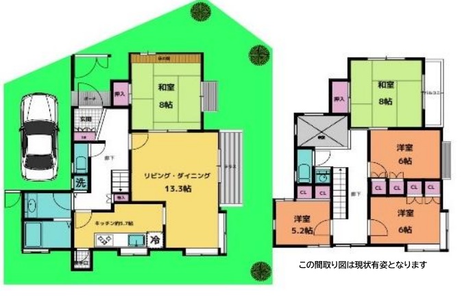 中里町1丁目戸建 1|神戸市北区中里町(神戸電鉄有馬線鈴蘭台駅)の貸家間取 中里町1丁目戸建 1|神戸市北区中里町(神戸電鉄有馬線鈴蘭台駅)の貸家間取