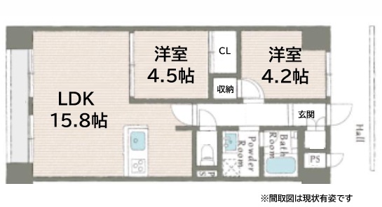 サンプラザ本山南 102|神戸市東灘区本山南町(JR東海道本線(近畿)摂津本山駅)のマンション間取 サンプラザ本山南 102|神戸市東灘区本山南町(JR東海道本線(近畿)摂津本山駅)のマンション間取