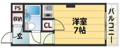 神戸市中央区日暮通の賃貸物件間取画像
