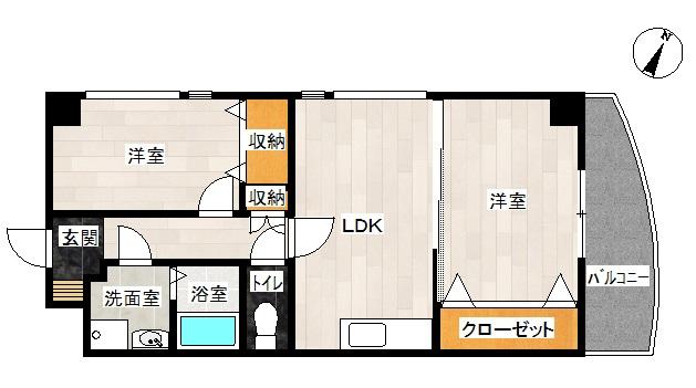 神戸市長田区片山町の賃貸物件間取画像