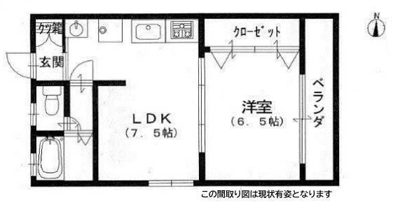 神戸市兵庫区小河通の賃貸物件間取画像