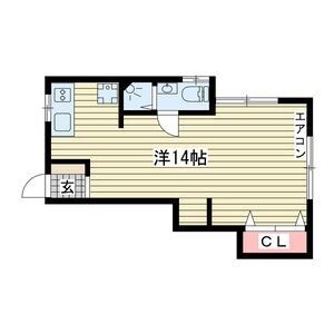 神戸市灘区国玉通の賃貸物件間取画像