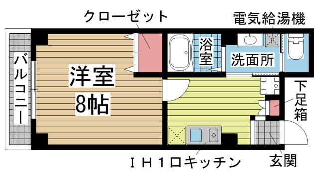 神戸市兵庫区大開通の賃貸物件間取画像